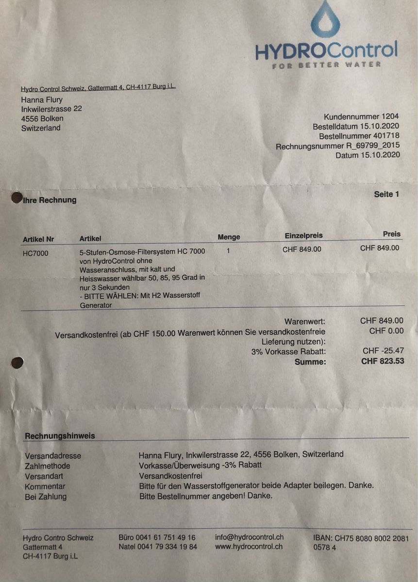 Filtri: HYDROControl HC7000 – Usato da Bolken venduto da Spinnwebereien 6