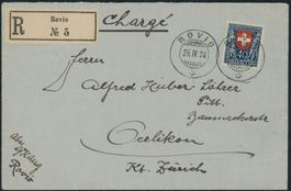 1923 - Pro Juventute - R Brief - EF - Rovio TI