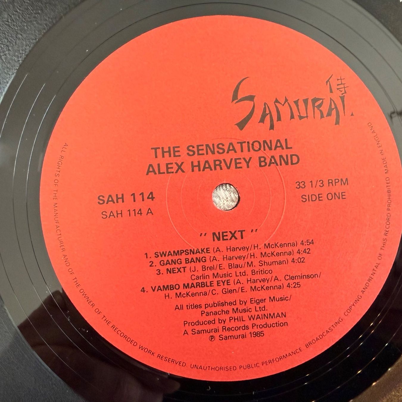 Dischi in vinile: THE SENSATIONAL ALEX HARVEY BAND - NEXT... – Usato da Zürich venduto da fehlton 3