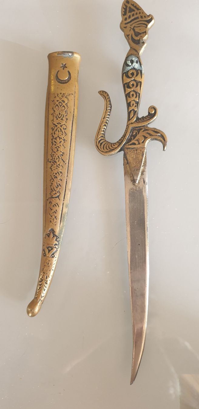 Sonstiges zum Sammeln & Seltenes: Dekorativer Dolch mit Scheide, orientalisch, Vintage 49 – Gebraucht aus Zürich von bre_22v9 2