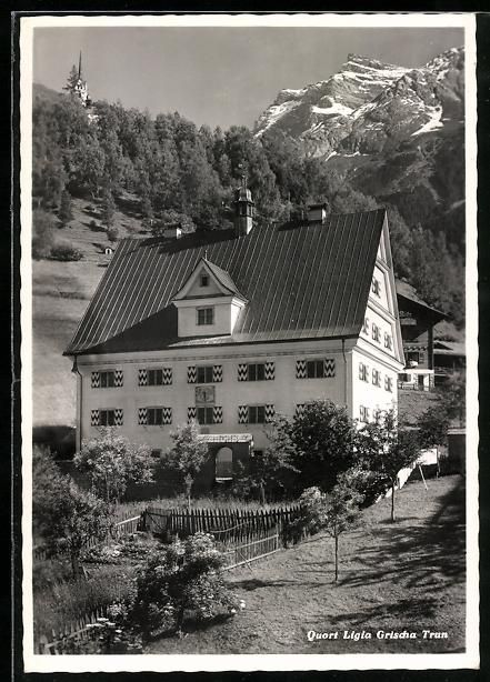 Cartoline postali: AK Trun, Quort Ligia Grischa – Usato da Berlin venduto da bartko-reher