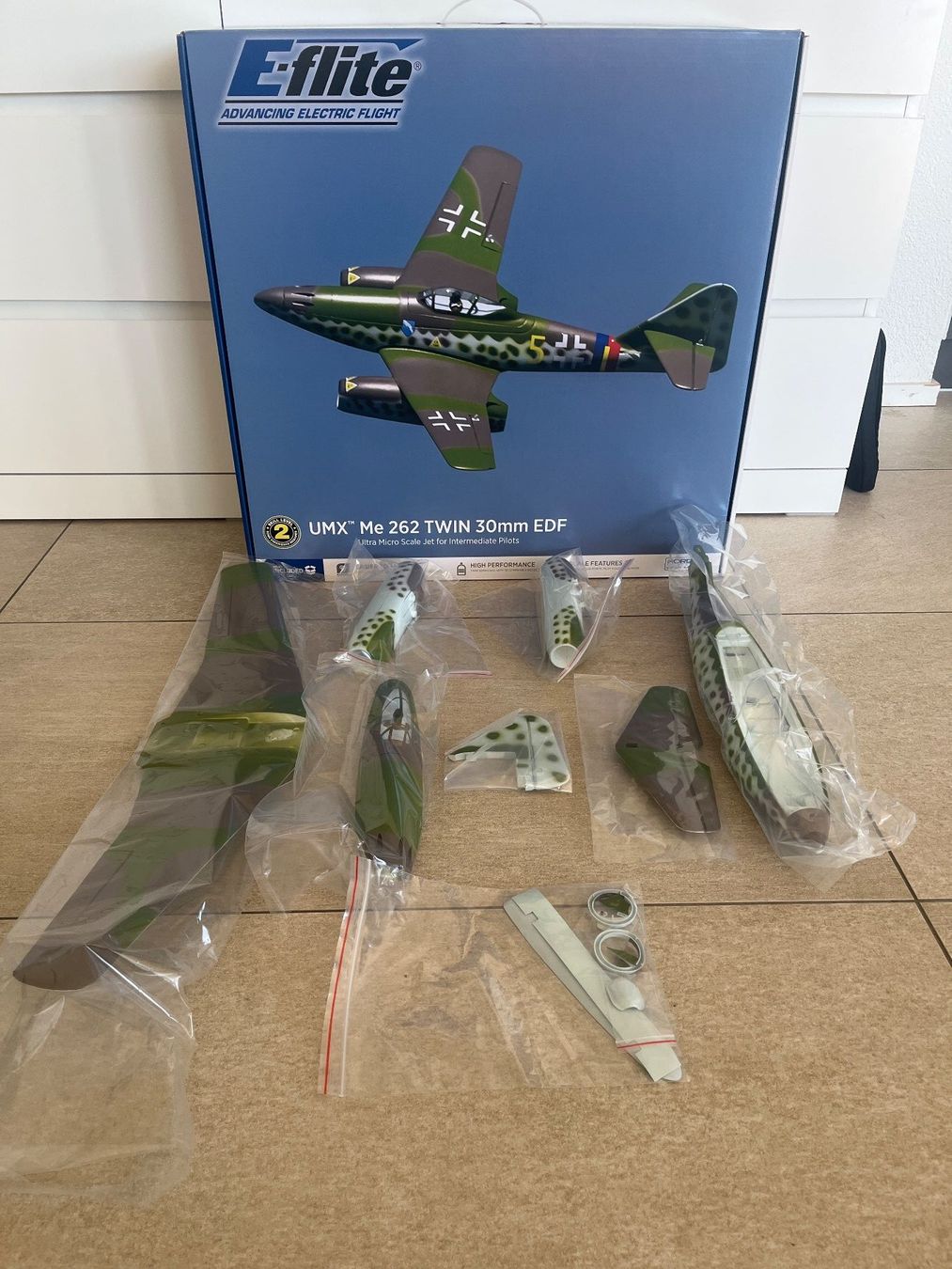 E-Flite Modellismo RC: UMX Me-262 – Nuovo e nell'imballaggio originale da Biel/Bienne venduto da Kamov75