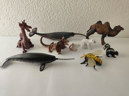 Papo Collecta Tiere Sammlung Mix Wild Life Kamel Biene Maus