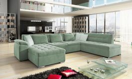 Wohnlandschaft Rechts Sofa mit Bettkasten + Schlaffunktion