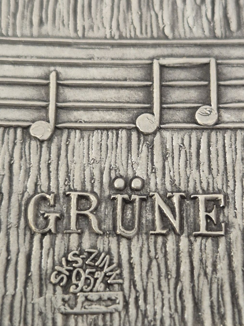 Sonstiges: Flachmann Zinnflasche mit Jäger / Jagtmotiv – Gebraucht aus Oberdiessbach von Finland1977 4