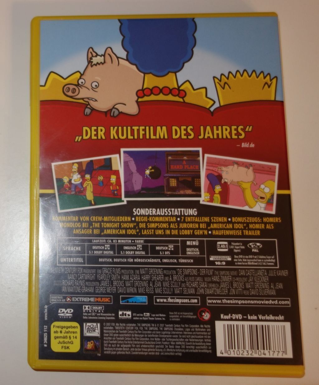 Tutti i DVDs: DIE SIMPSONS  -  Der Film  (DVD) – Usato da Dietlikon venduto da Web-Trader 2