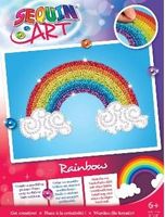 Paillettenbild Sequin Art - Regenbogen