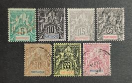 Martinique/Frankreich 1892-1906, LoT gestempelt
