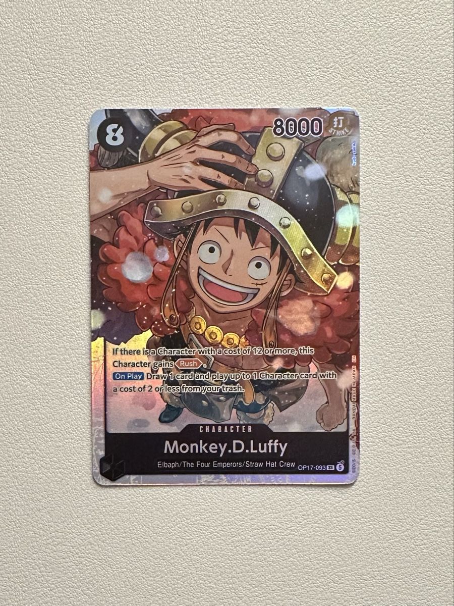 Bandai Carte collezionabili: One Piece Card Game Monkey.D.Luffy OP17 SR – Nuovo (secondo la descrizione) da Buchs AG venduto da card-pirate