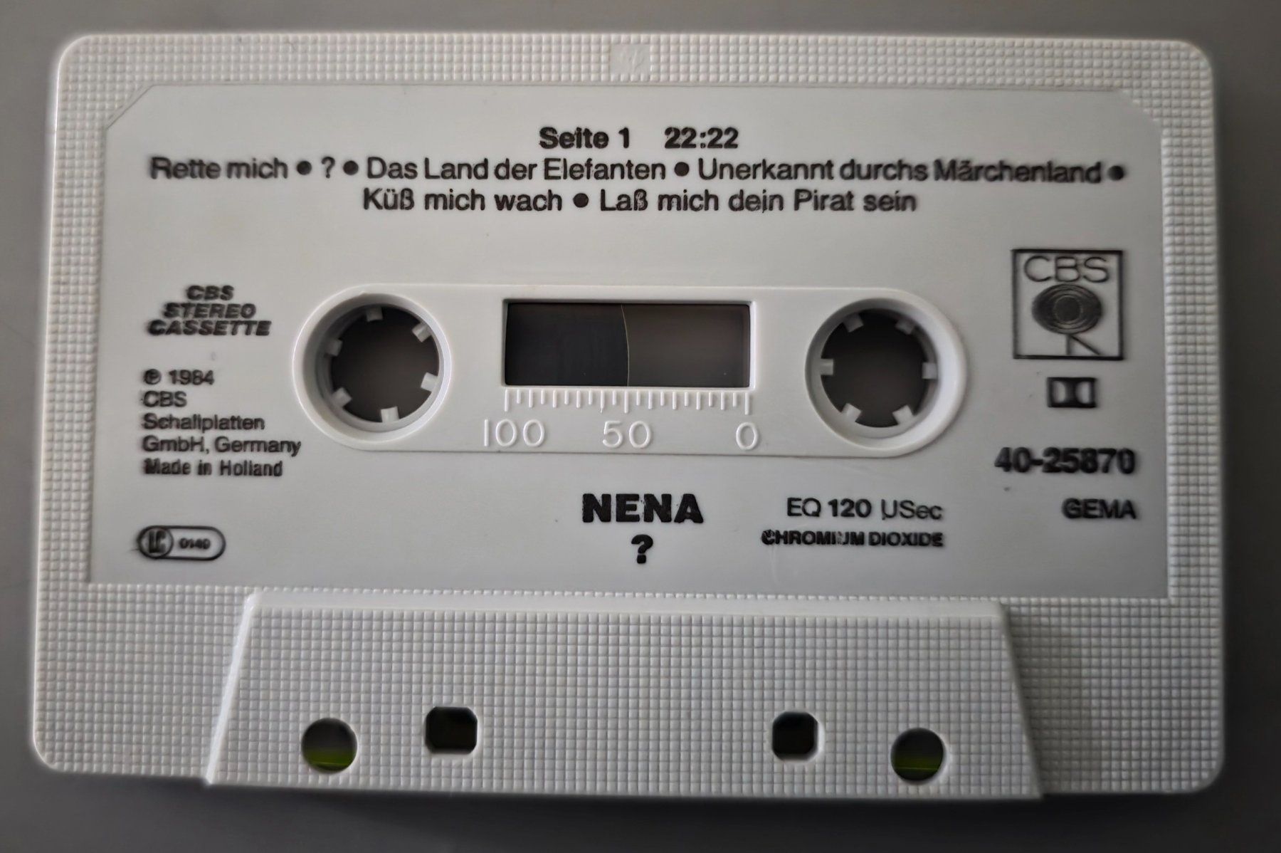 Musicassette: Nena MC – ? – Usato da Root venduto da atelier22 2