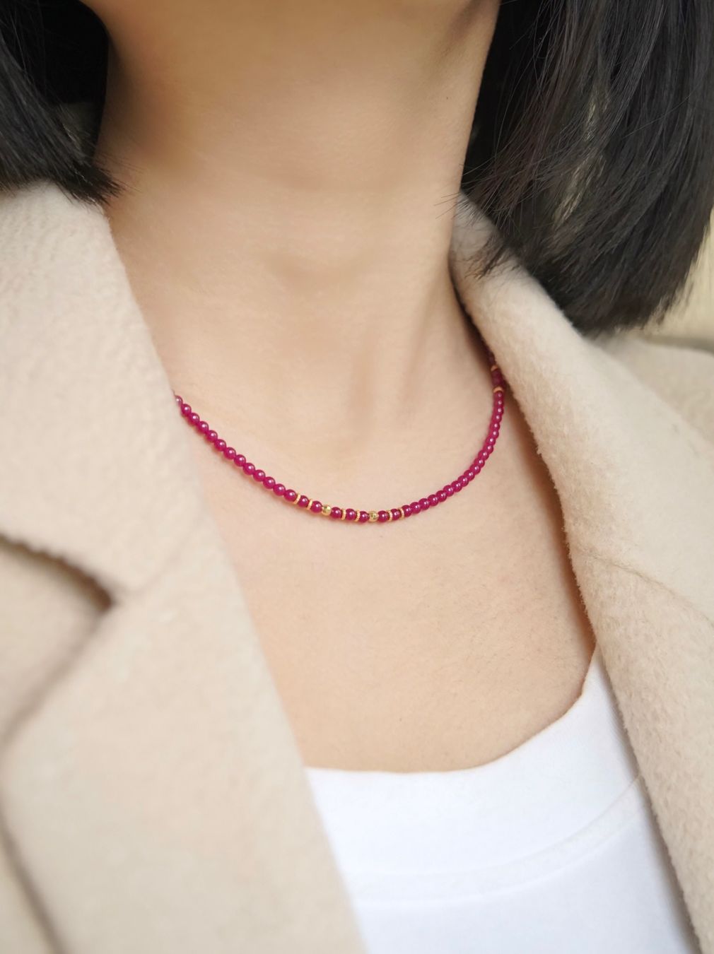 Catenine: Rubin Kette – Nuovo e nell'imballaggio originale da Sarnen venduto da Yingsperlen1 3