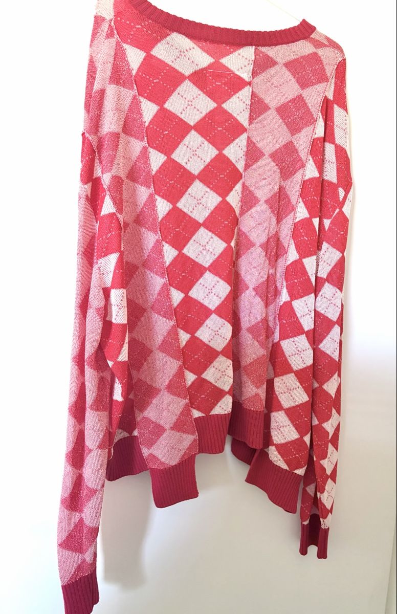 Maison Margiela Maglioni & Felpe: Pull MM6 Maison Margiela rouge losanges taille L – Usato da Chêne Bourg venduto da paleios22 2