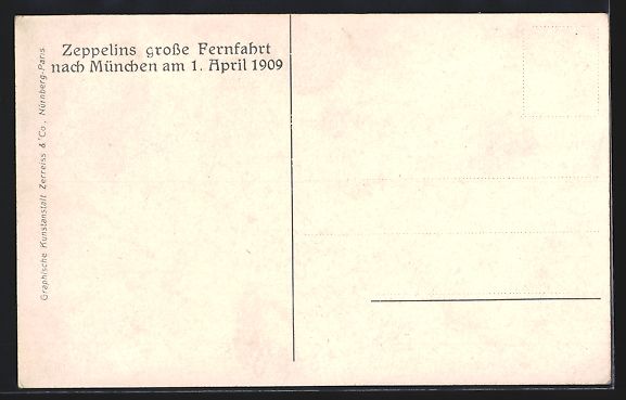 Foto & Poster: München, Zeppelin-Luftschiff über der  – Usato da Berlin venduto da bartko-reher 1