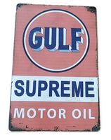 GULF MOTOR OIL - Blechschild  (neu/OVP)
