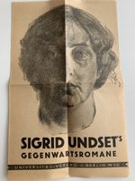 Prospectus original Sigrid Undset 1928 – Universitas-Verlag 
