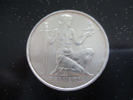 5 Franken 1936 Helvetia Silber Münze Wehranleihe