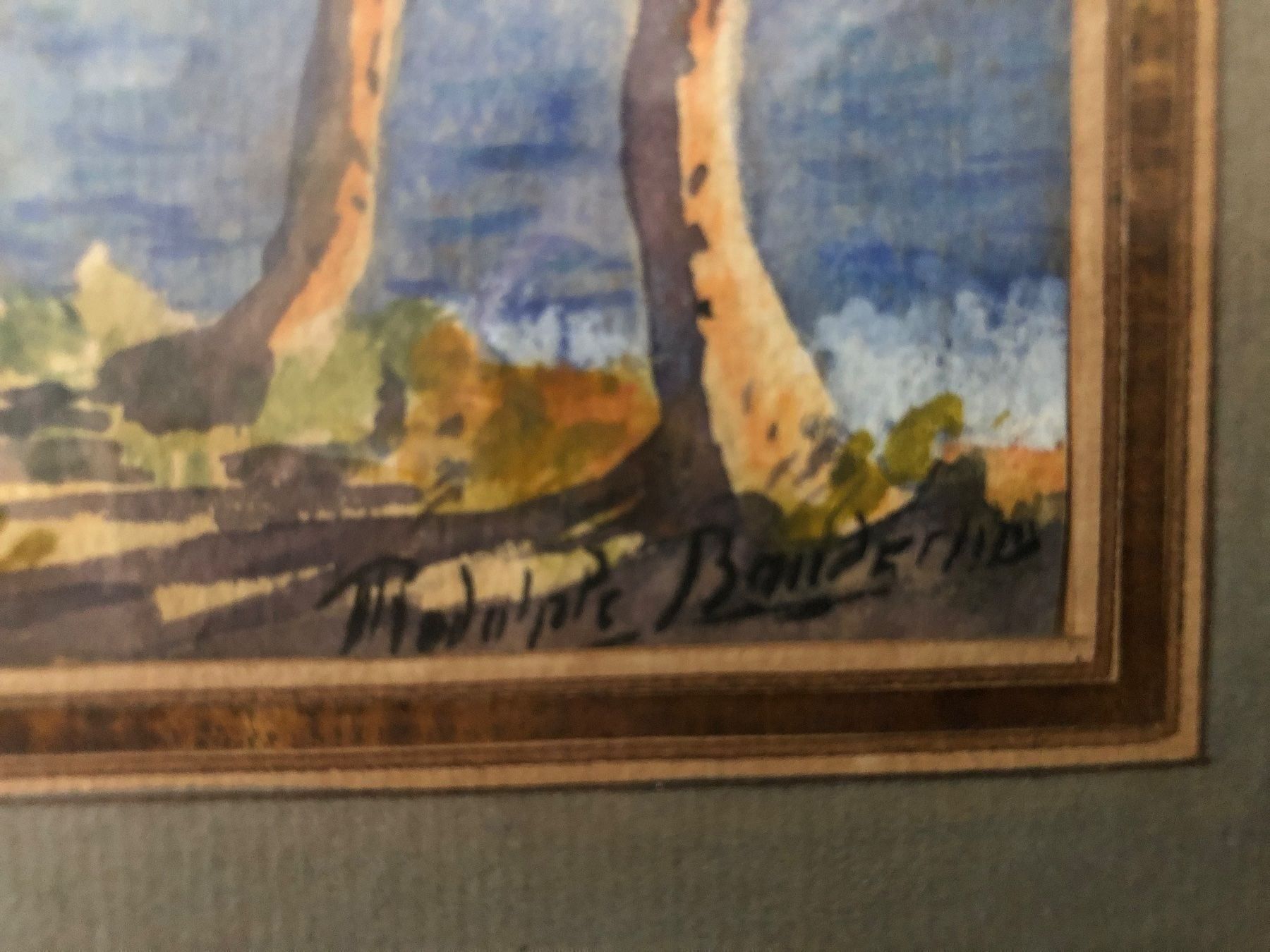 Dipinti: Rudolphe Banderlin.Schöne Landschaft. – Usato da Wald ZH venduto da mlnt 5