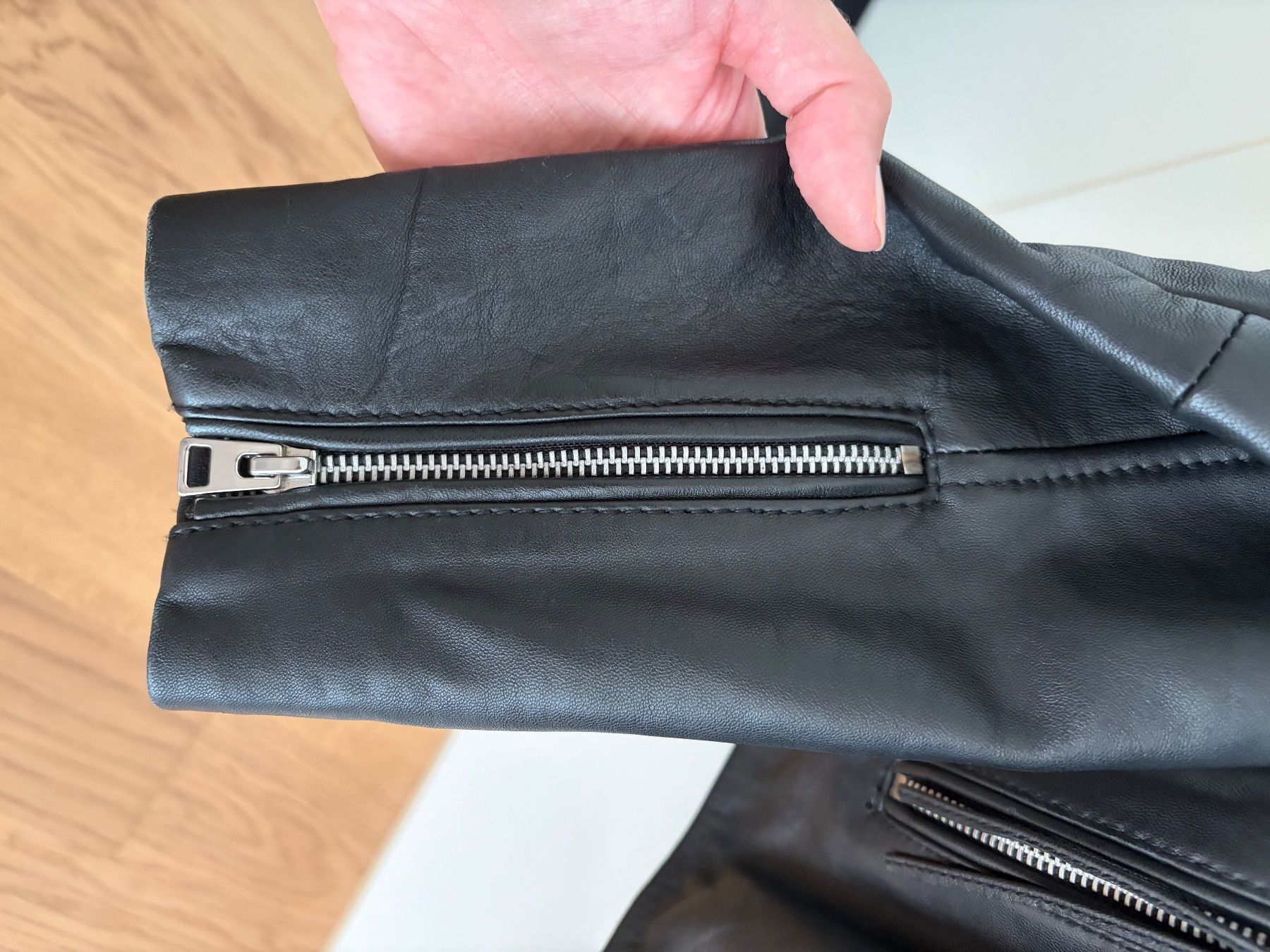 Mango Giacche: Premium Lederjacke Mango schwar Gr. M – Usato da Immensee venduto da Mandy49 3