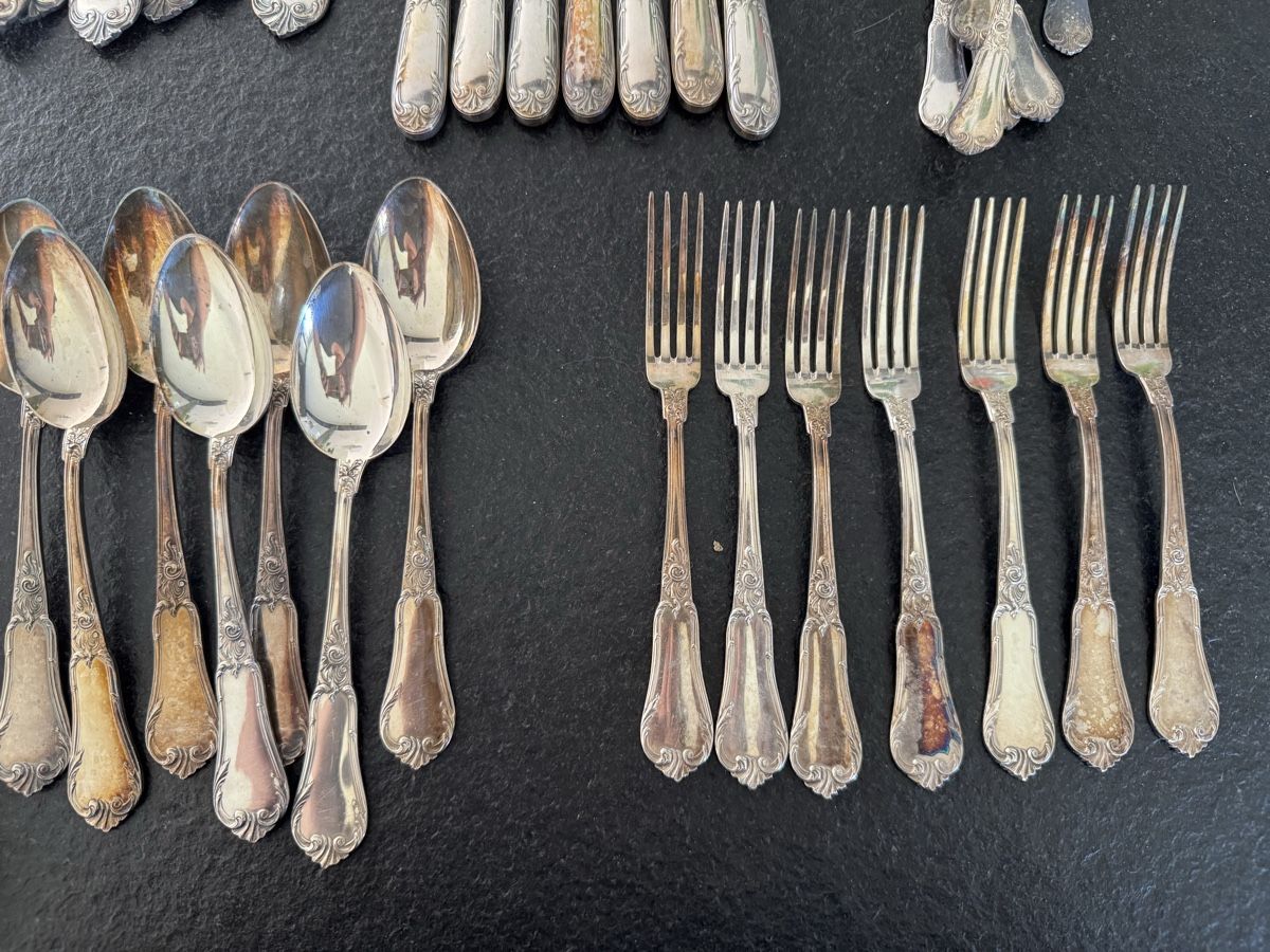 Set di posate: Altes versilbertes Besteck – Usato da Kiesen venduto da Lus1984 2