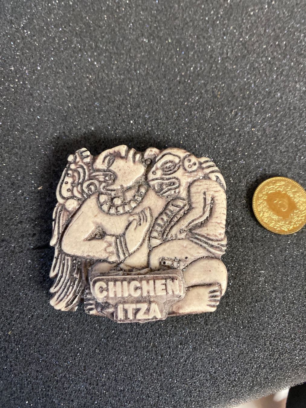 Calamite: Magnet - Sculpture Chichen Itza Mexique – Usato da Le Brassus venduto da cinema13