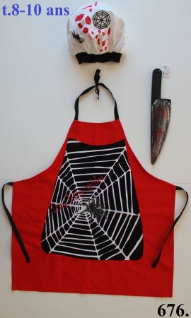 Costume Zombie boucher /cuisinier / Metzger / Koch t. 8 - 10
