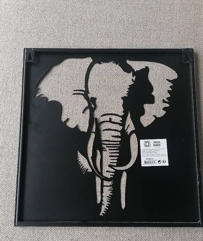 Foto & Immagini: Bild Metall Elefant 40x40cm – Usato da Nänikon venduto da Manta87 1