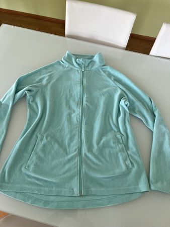 Fleece Jacke Gr. 44. hell blau