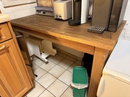 Holztisch rustikal braun guter Zustand
