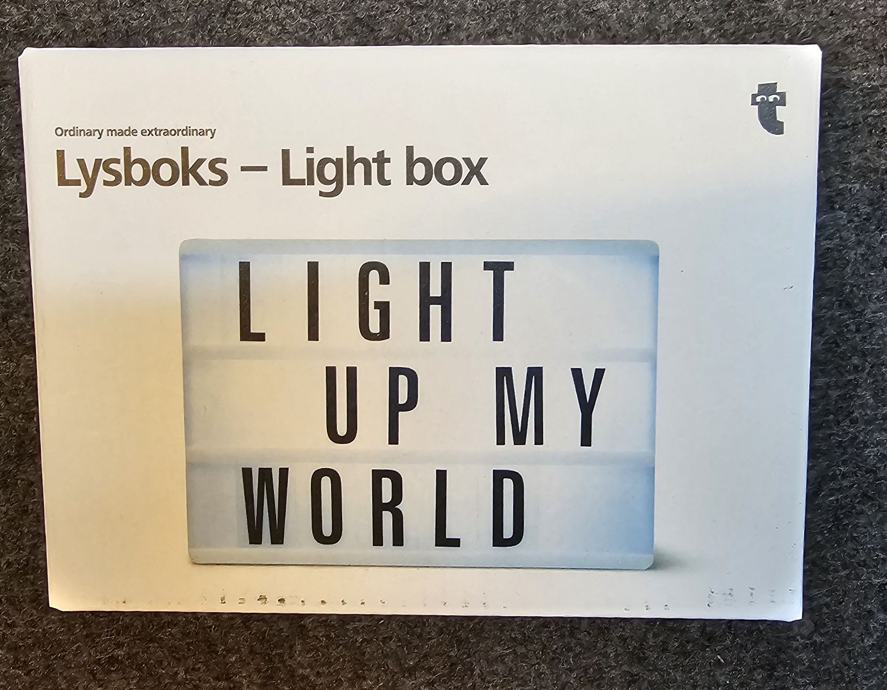 Lampade: Lysboks Lightbox mit Buchstaben - Neu – Nuovo e nell'imballaggio originale da Aarau venduto da ozgysi