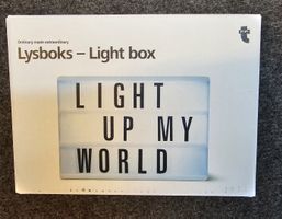 Lysboks Lightbox mit Buchstaben - Neu