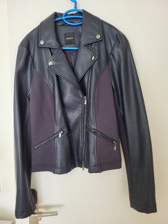 Bonita Bikerjacke schwarz, Grösse 36/38
