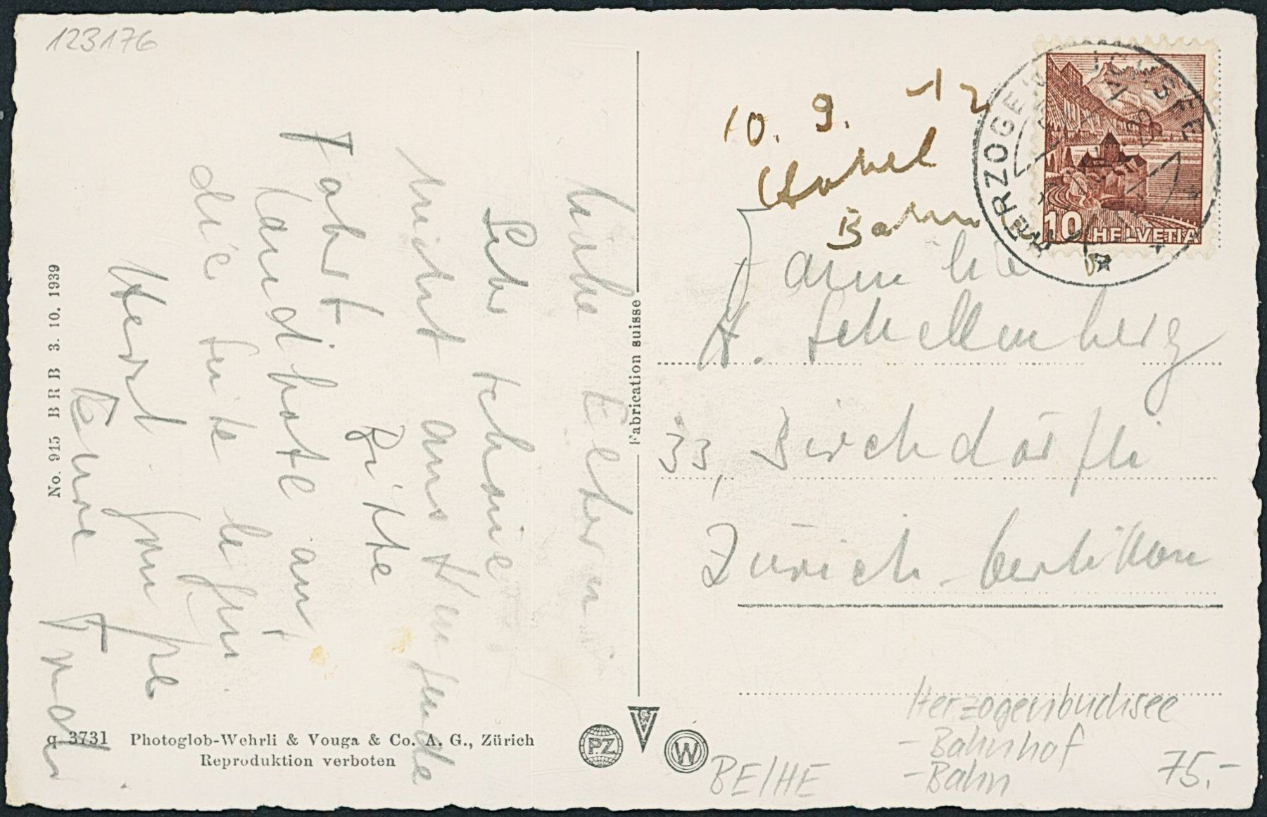 Cartes postales: AG Herzogenbuchsee – D'occasion à Schindellegi par masutka7 1
