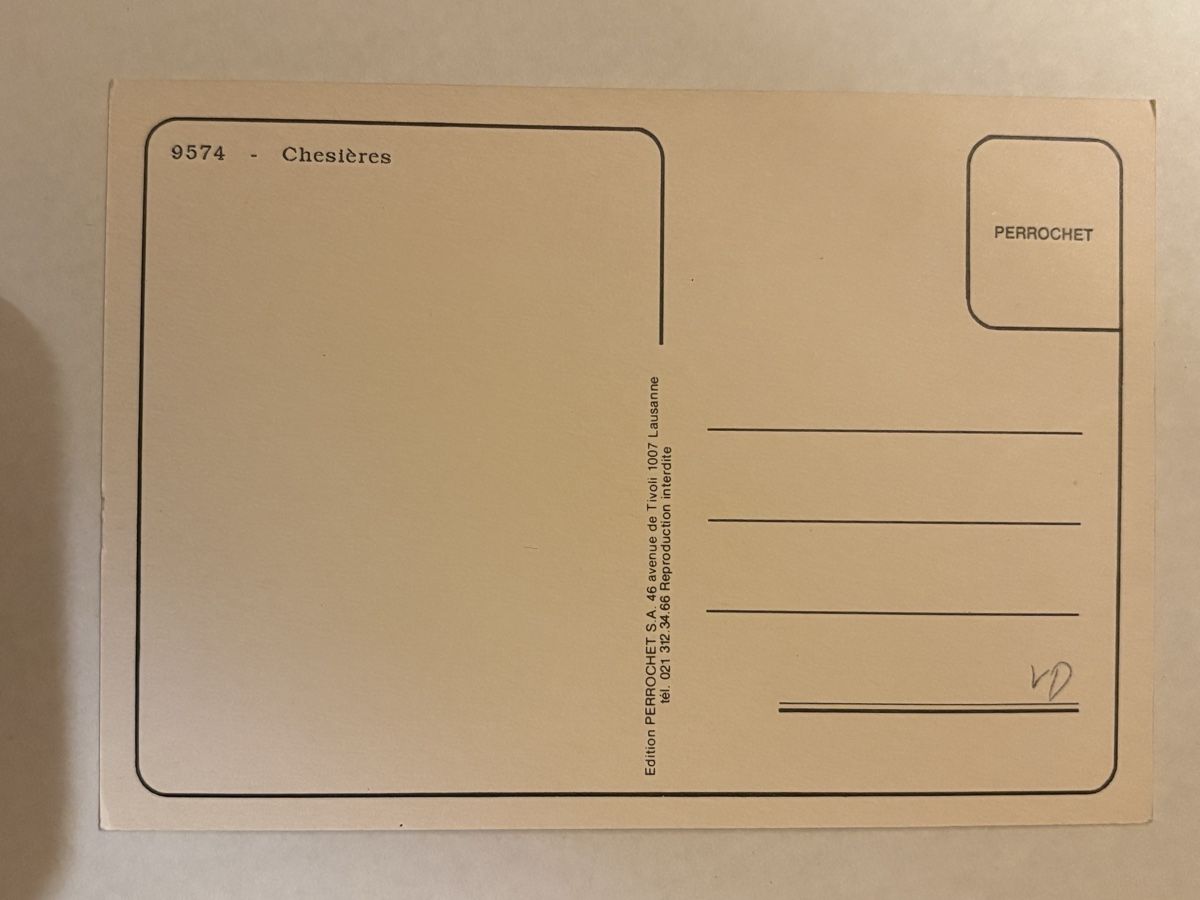 Cartoline postali: Chesières – Usato da Rümlang venduto da Kartenpost1 1