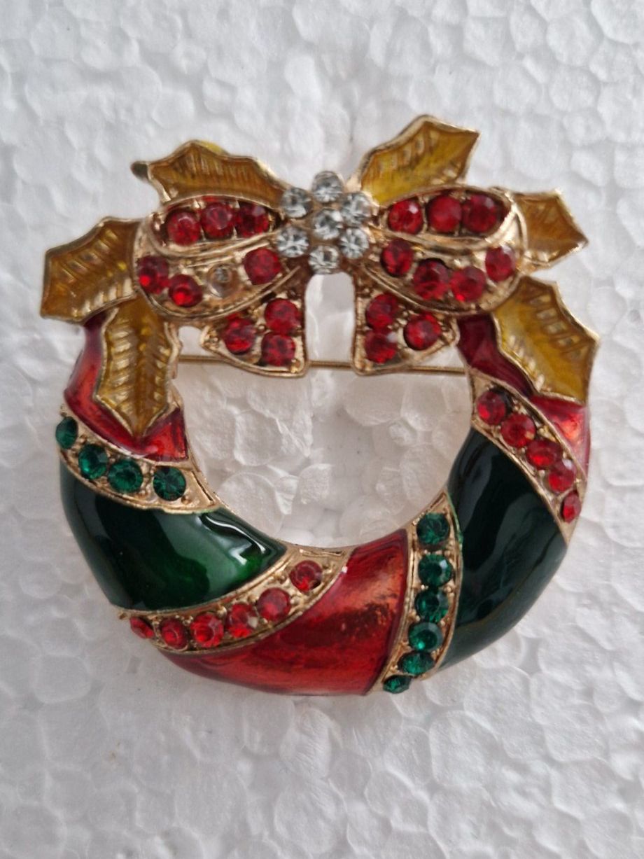 Broches & Aiguilles: Schöne Weihnachtsbrosche, goldfarben – D'occasion à Oberwil BL par Katze55