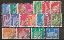 1960 : Serie Nr. 355 - 372 mit Ersttag Stempel