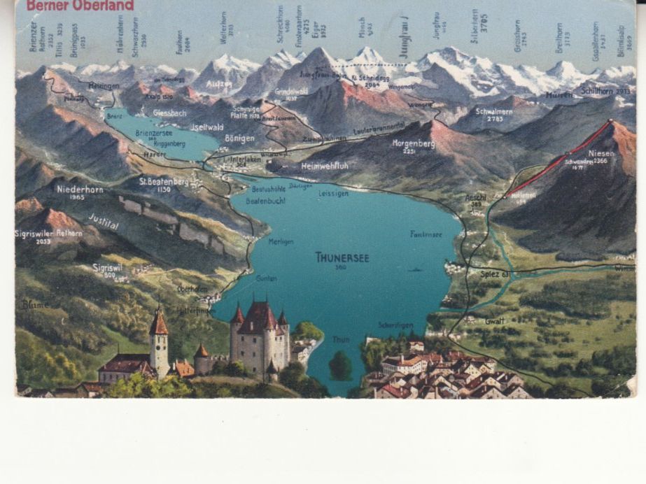 Cartoline postali: Thunersee 1932 – Usato da Bürglen TG venduto da StampGraf