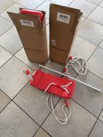 Schaukel Rot mit Seilen NEU in OVP 2er Set