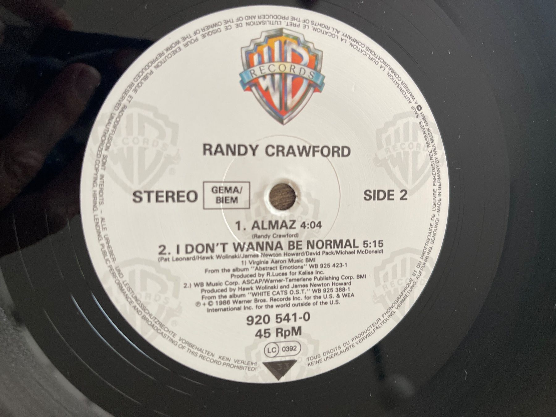 Dischi in vinile: A474/Randy Crawford "Can't Stand The Pain" – Usato da Frutigen venduto da Philippe_jsp 2
