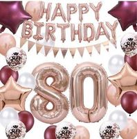 Geburtstag 80 Jahre Dekoration (Diverses)
