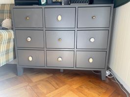 IKEA Bryggja Kommode mit 9 Schubladen grau guter Zustand