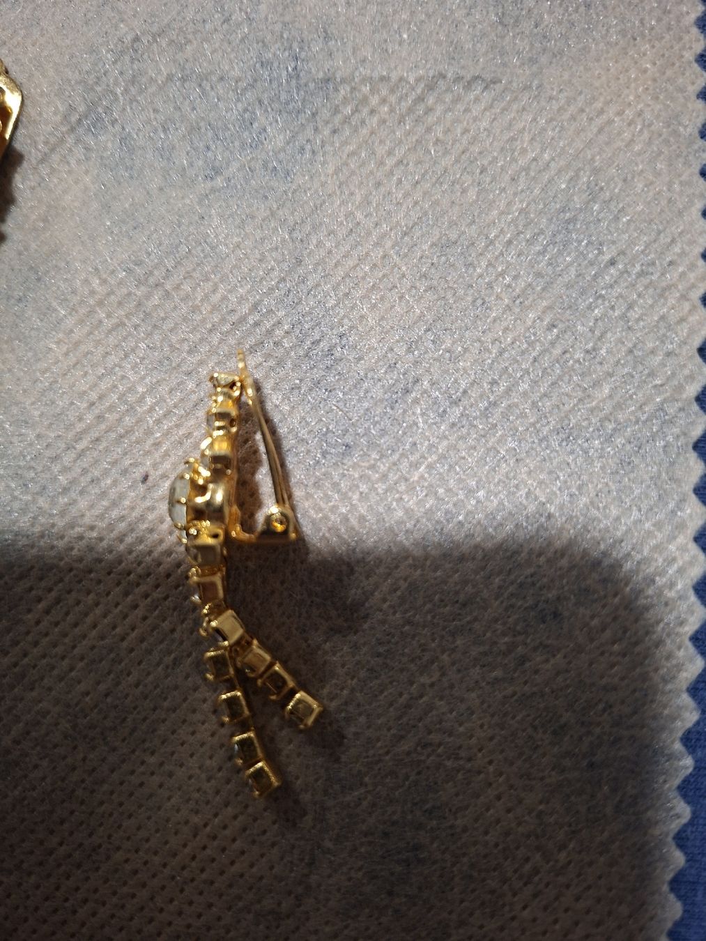 Orecchini pendenti & Orecchini a lobo: Modeschmuck gold mit Steinen Kette Ohrringe mit Klick  – Nuovo (secondo la descrizione) da Eschenbach LU venduto da mel_m5rc 3