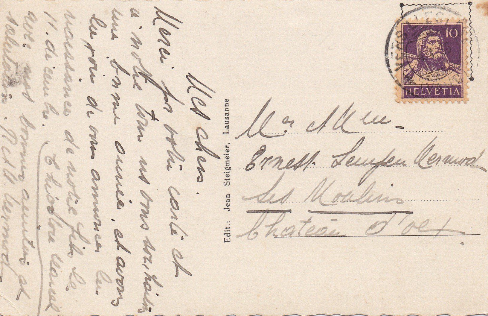 Cartoline postali: AK - La Lavanche - gel. 4.1.1935 – Usato da Fribourg venduto da schnalla92 1