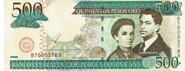 Dominikanische Republik 500 Pesos 2003 P-172b A-UNZ