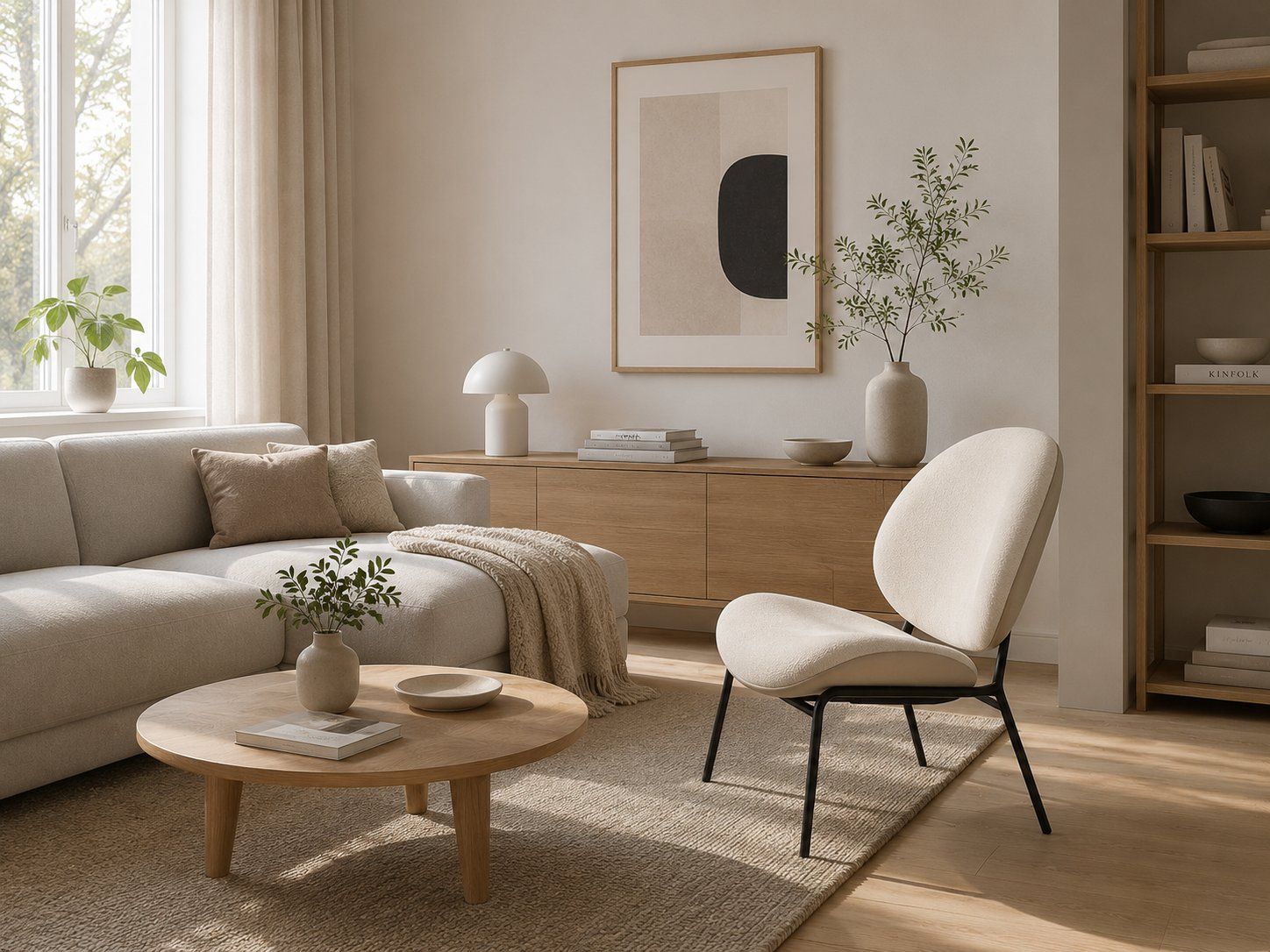 Poltrone: Loungesessel Dahlia | Bucle hellbeige | Gestell schwarz – Nuovo (secondo la descrizione) da Erlen venduto da mat_jm2f 5