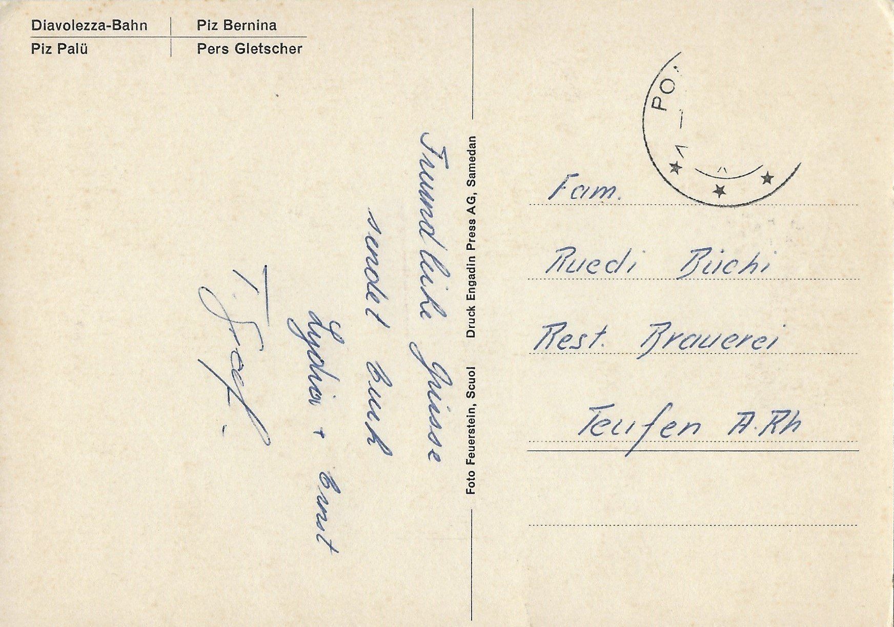 Cartes postales: Diavolezza,Wintersport,Ski, Davos – D'occasion à Frauenfeld par Merk52 1