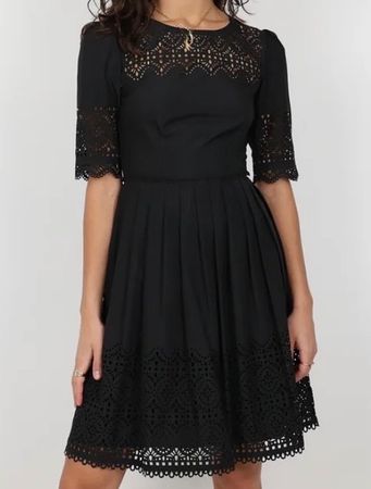 ALICE by Temperley schwarzes Kleid Gr. UK 10 / EU 38