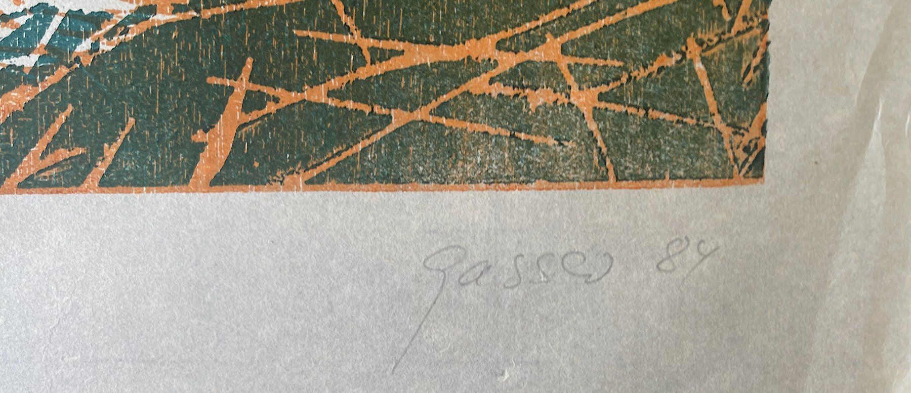 Xilografie: Bruno Gasser 1947-2010 – Usato da Basel venduto da poolko 1