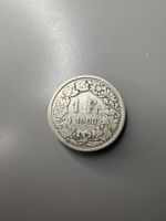 1 Franken Muenze Schweiz 1903 gute Erhaltung