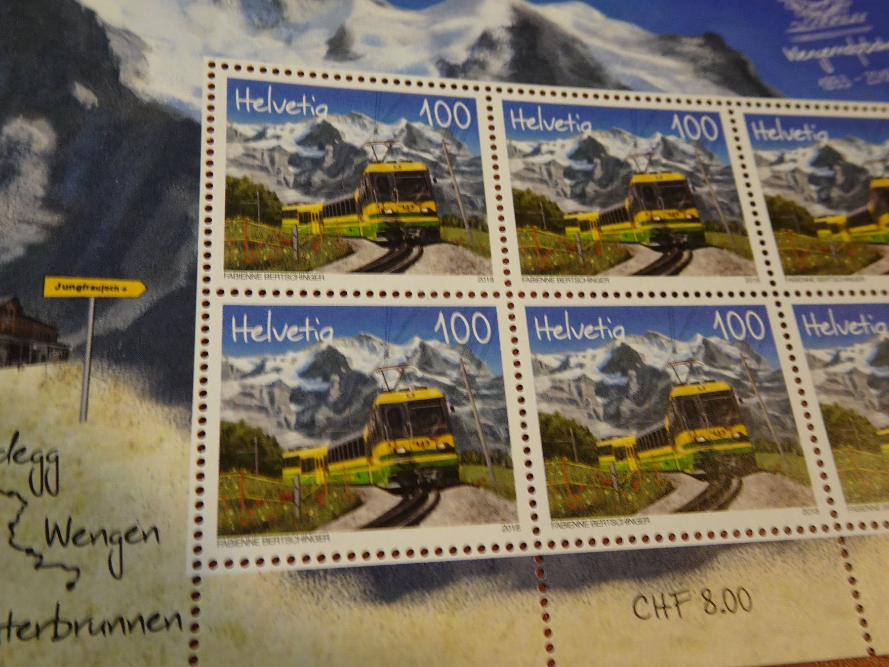 Alle Briefmarken: 2018, KLEINBOGEN WENGERNALPBAHN, POSTFRISCH – Gebraucht aus Eschenbach SG von eDaisy 1