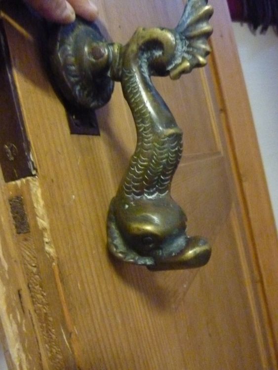 Eulen Türklopfer Aus Massiv Messing - Antik Finish Für Haustüren & Möbel